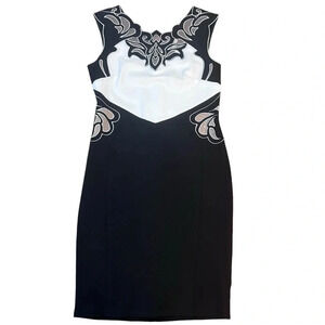 +MYSTIC+ Los Angeles Bodycon Lace Insert Pencil Dress Size Large